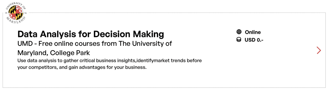 Data Analysis for Decision Making