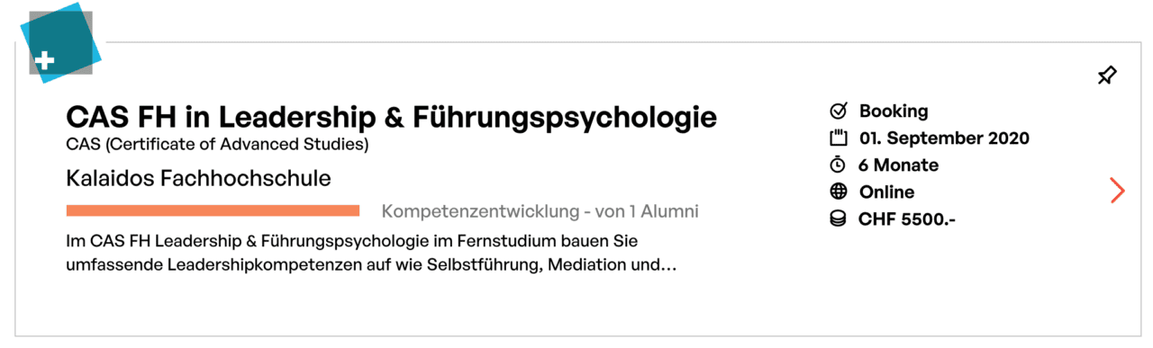 CAS FH Leadership Führungsprsychologie