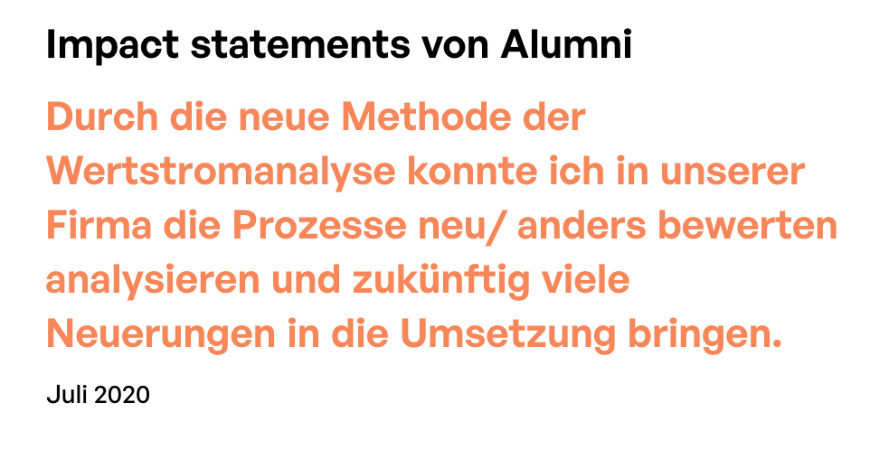 Wirkung Aussagen Alumni