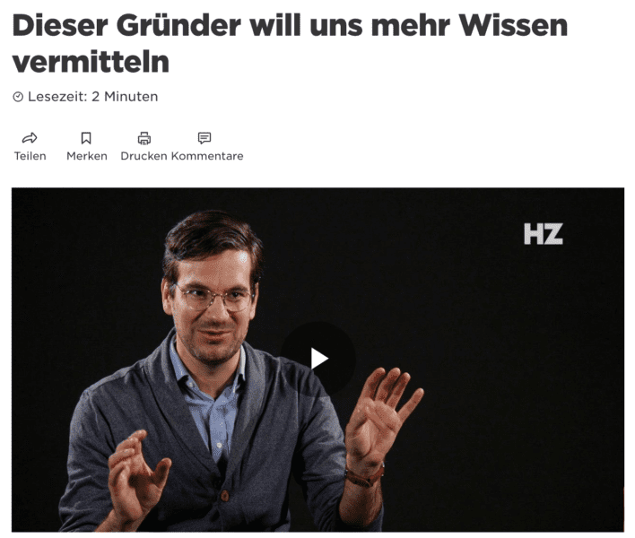 Handeslzeitung Video Evrlearn