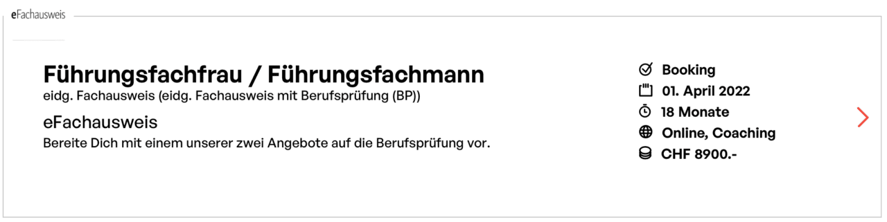 Führungsfachfrau Führungsfachmann