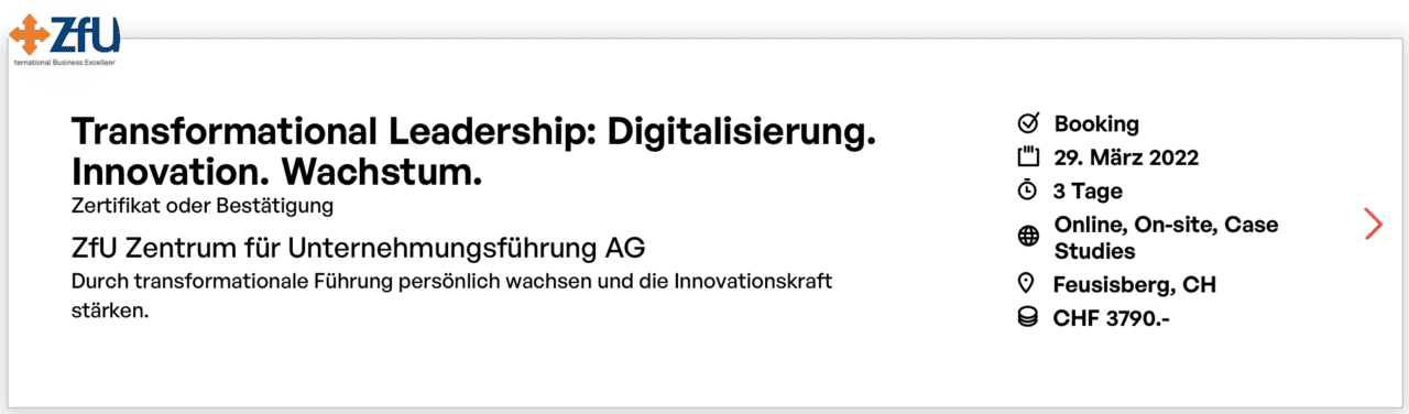 Transformational Leadership Digitalisierung Innovation Wachstum