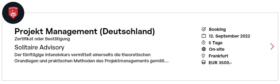 Projekt Management Deutschland